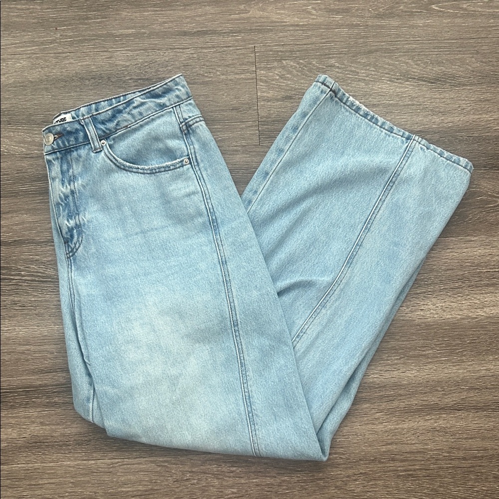 Light Wash Wide Leg Jeans